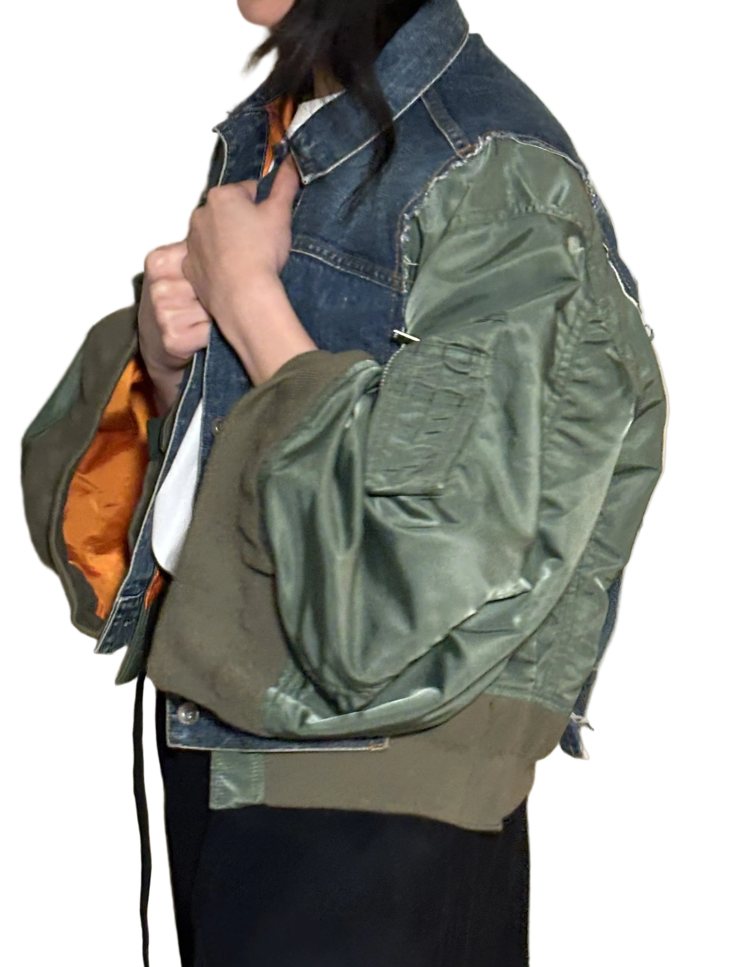 sacai Hybrid Denim Jacket – Docking Design (Size 2)