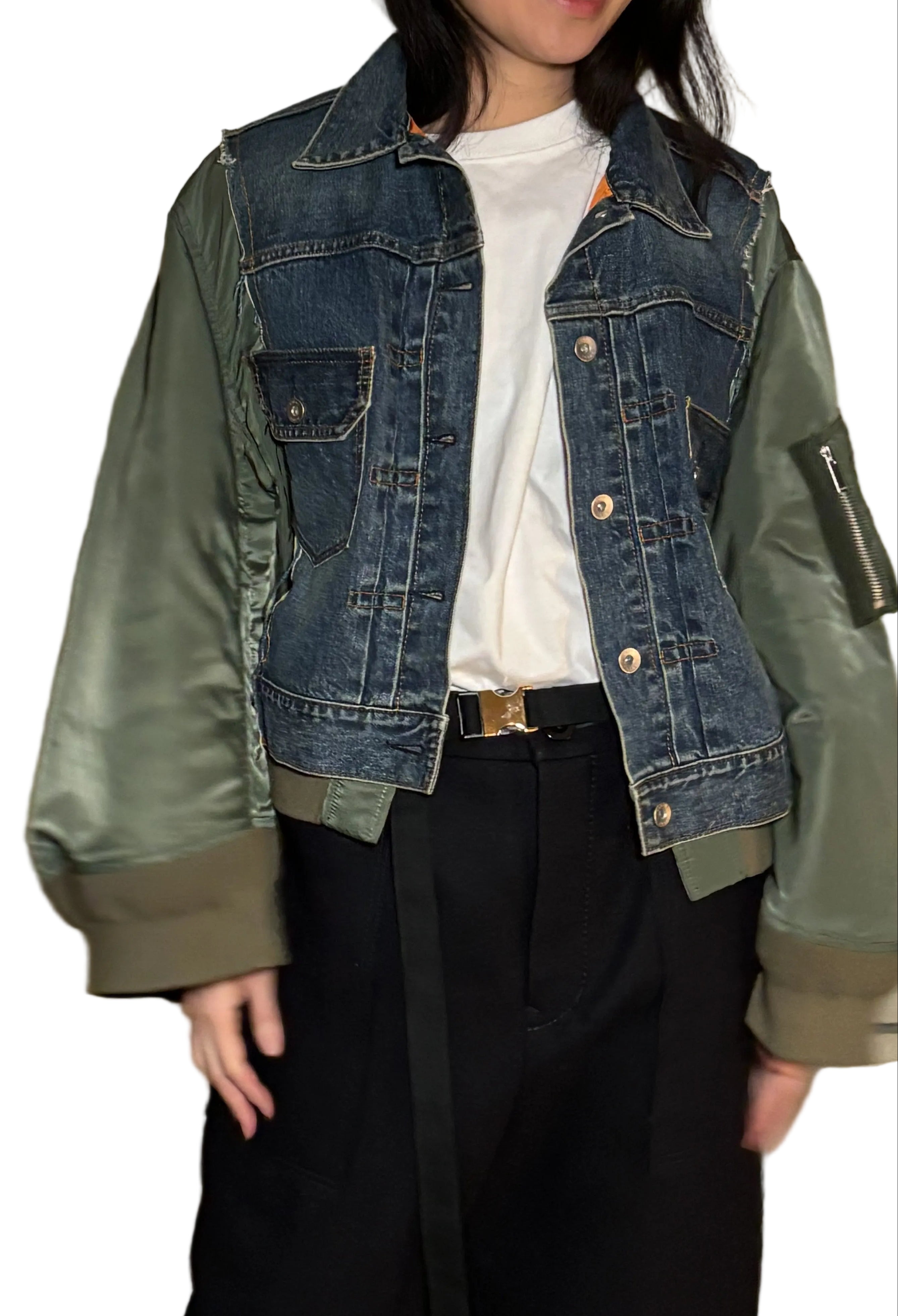 sacai Hybrid Denim Jacket – Docking Design (Size 2)