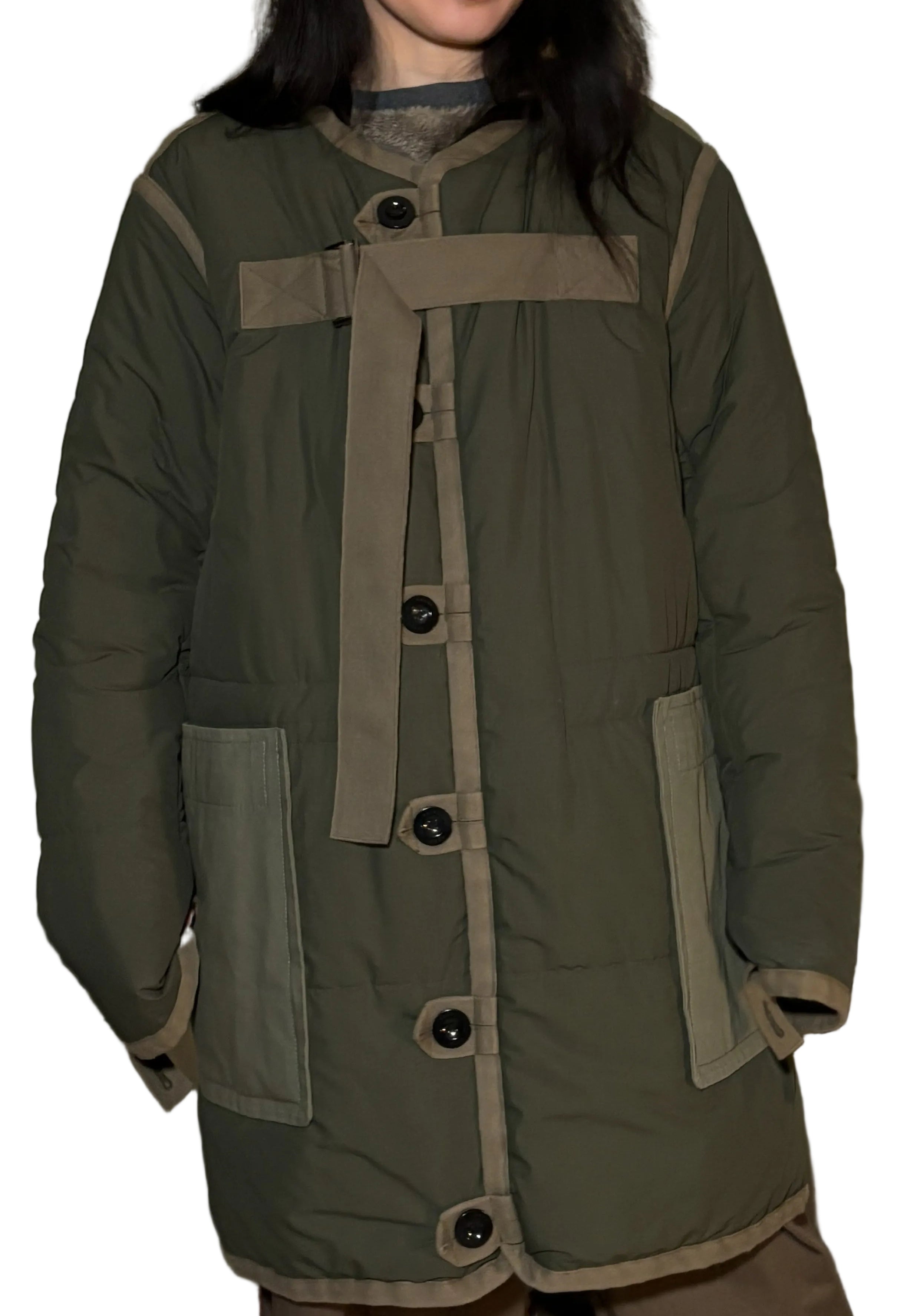 sacai Reversible Down Jacket – Japanese Designer Outerwear (Size 2)