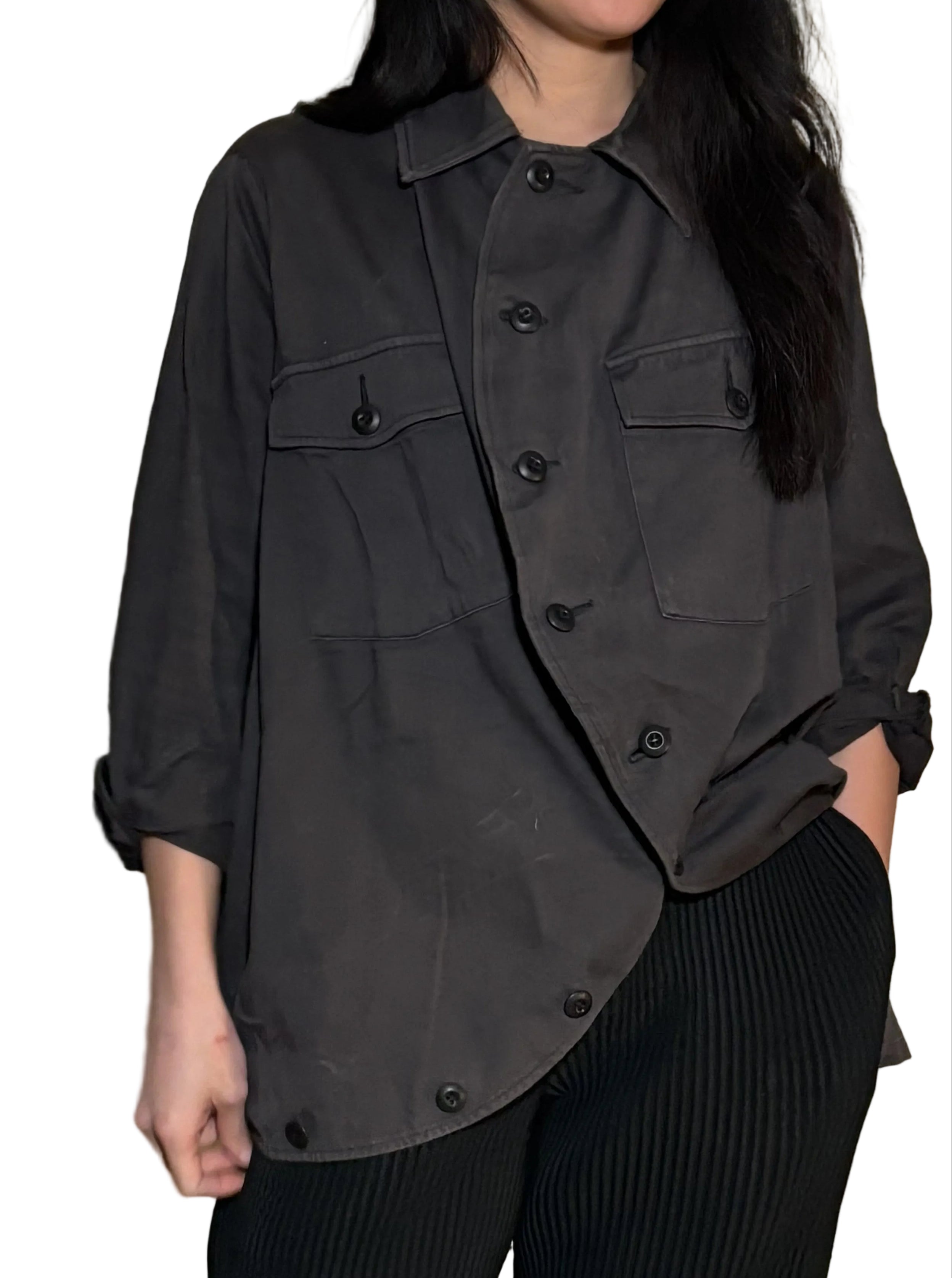Anseason Anrealage Grey Asymmetrical Shirt – Made in Japan (Size